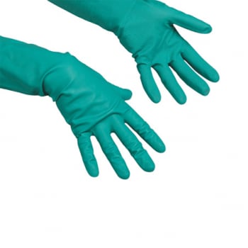 Нитриловые перчатки Универсальные, зеленый - S Vileda, арт.100800