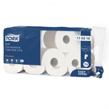 Tork туалетная бумага в стандартных рулонах ультрамягкая, арт.110316